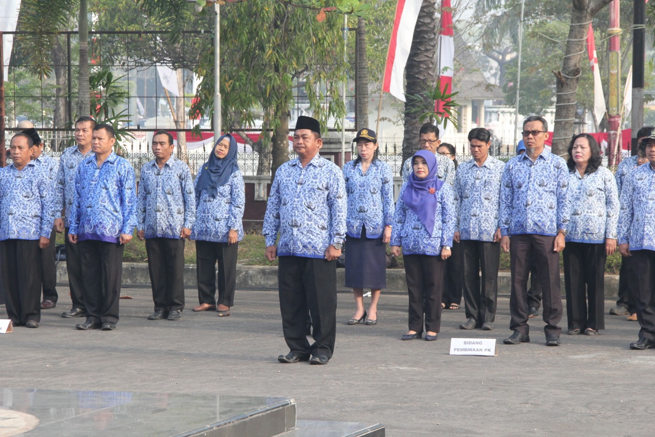 Seluruh ASN Dinas Pendidikan Prov. Kalteng ikut dalam Upacara